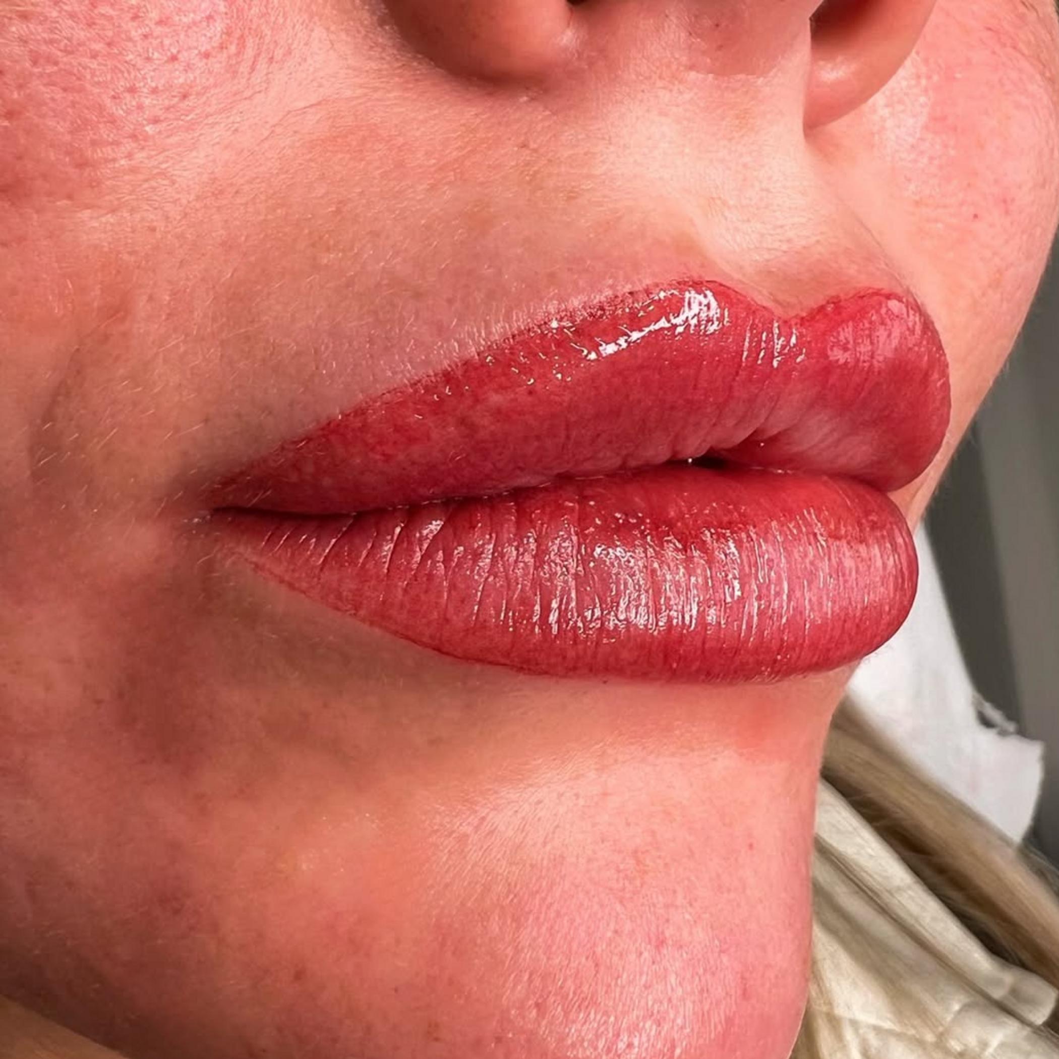 lip blush application process studio
