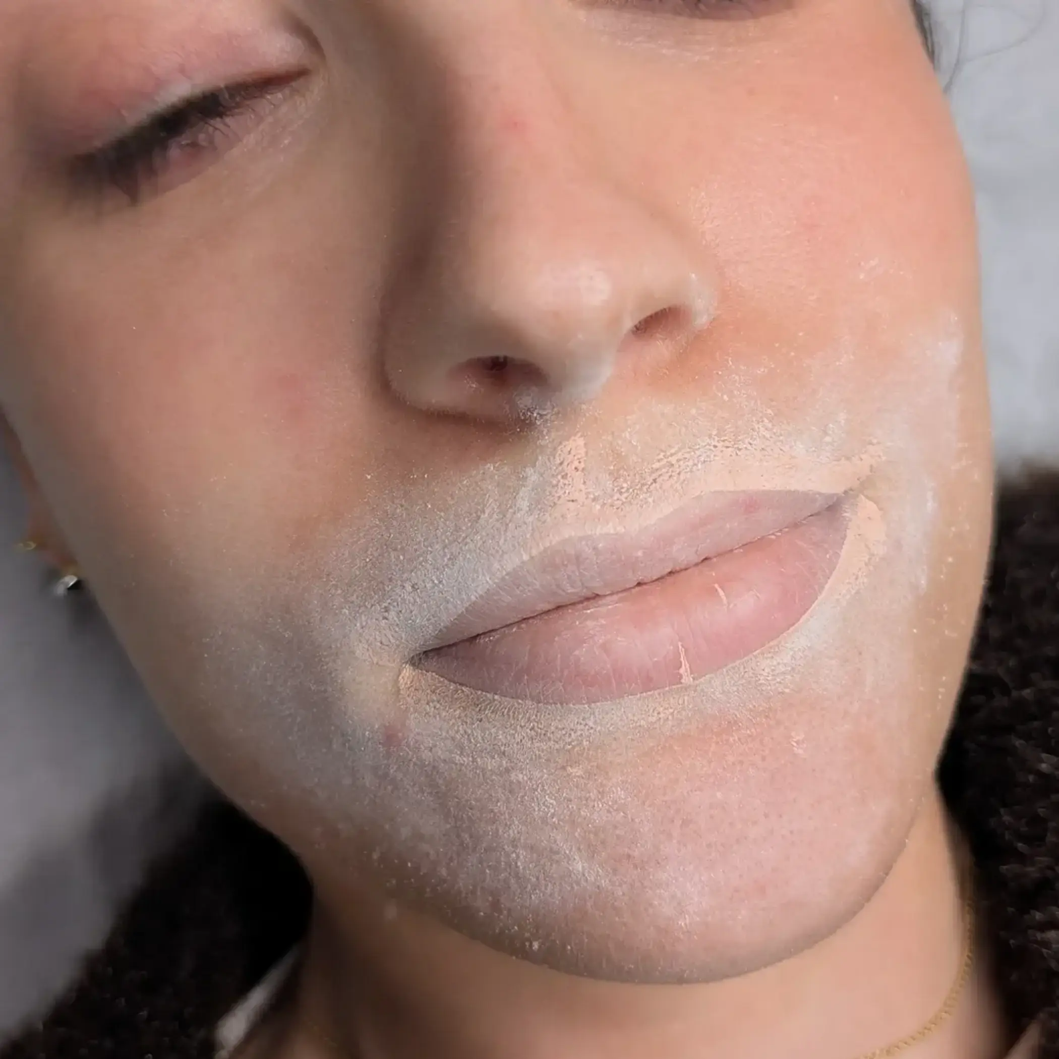 natural healed lip tattoo results