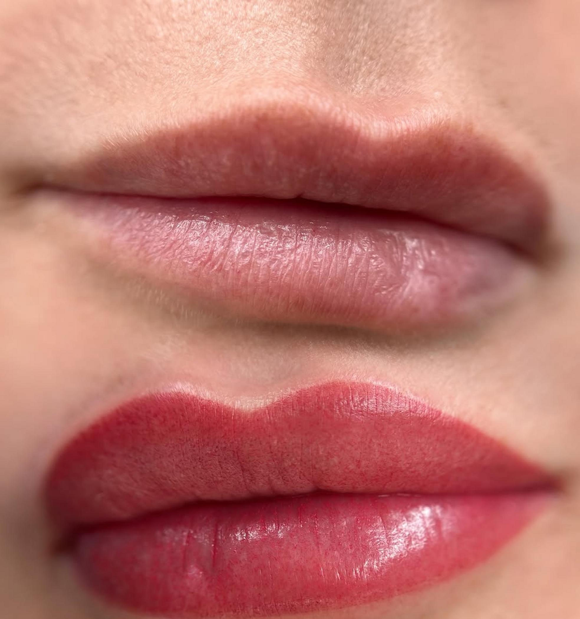 natural lip color results on aging skin