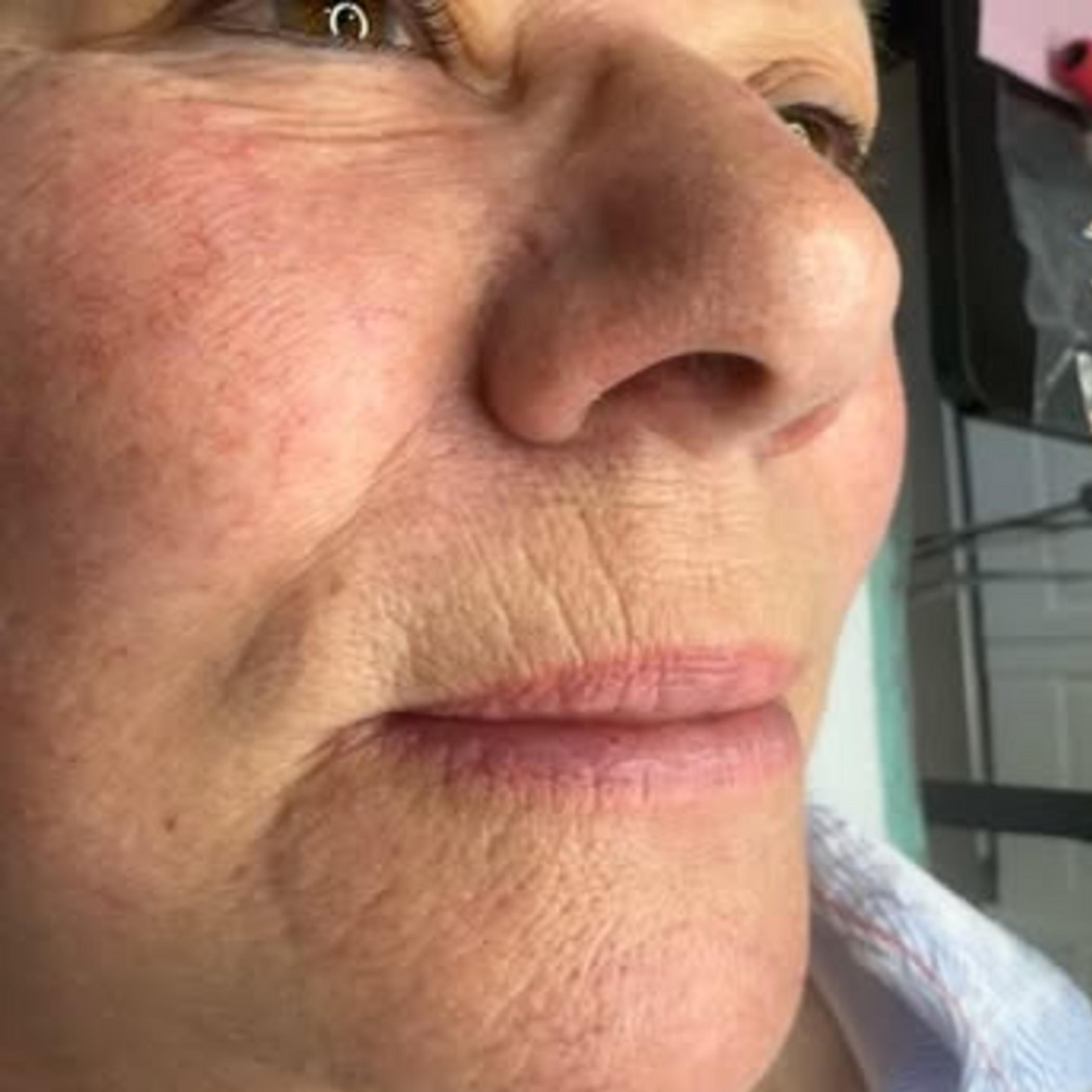 natural no makeup lip tattoo results