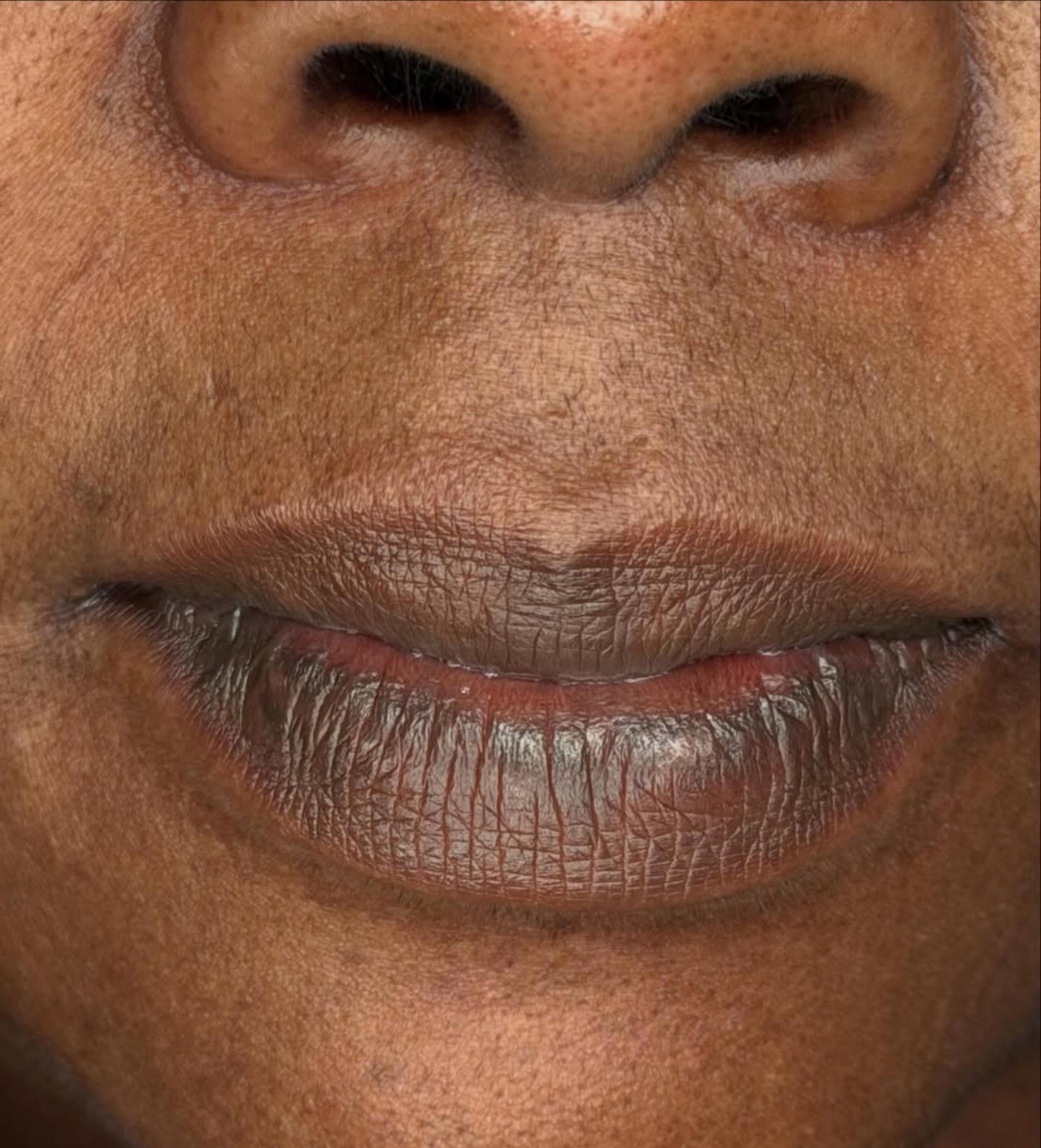 natural soft lip tattoo finish