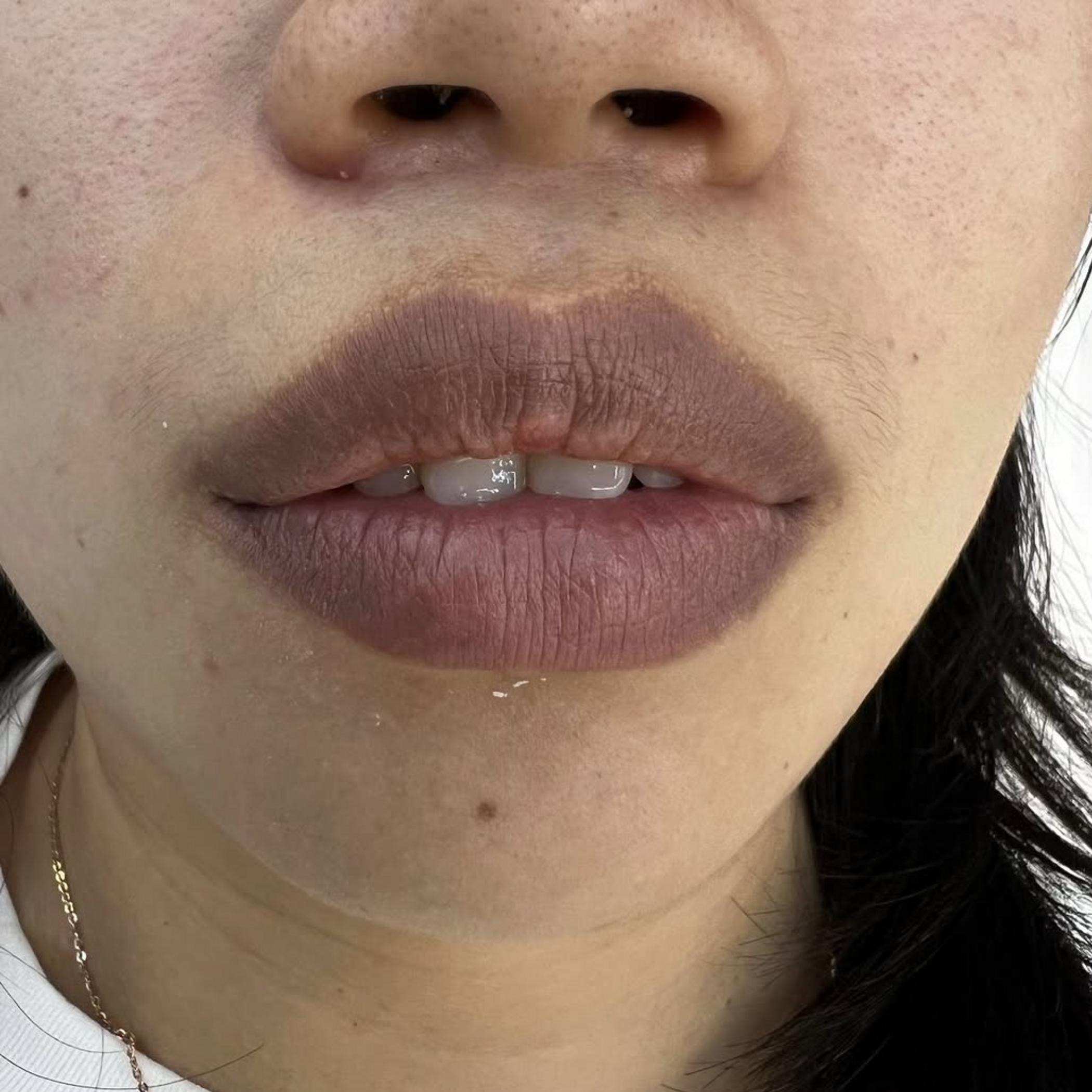 natural subtle lip blush results