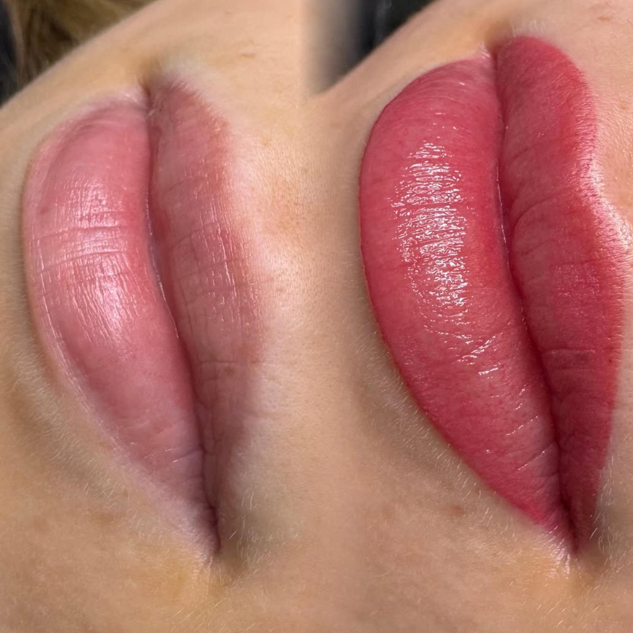permanent makeup pigment palette close up